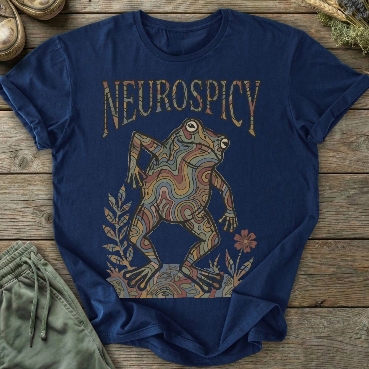 Printify T-Shirt Psychedelic Neurospicy T-Shirt