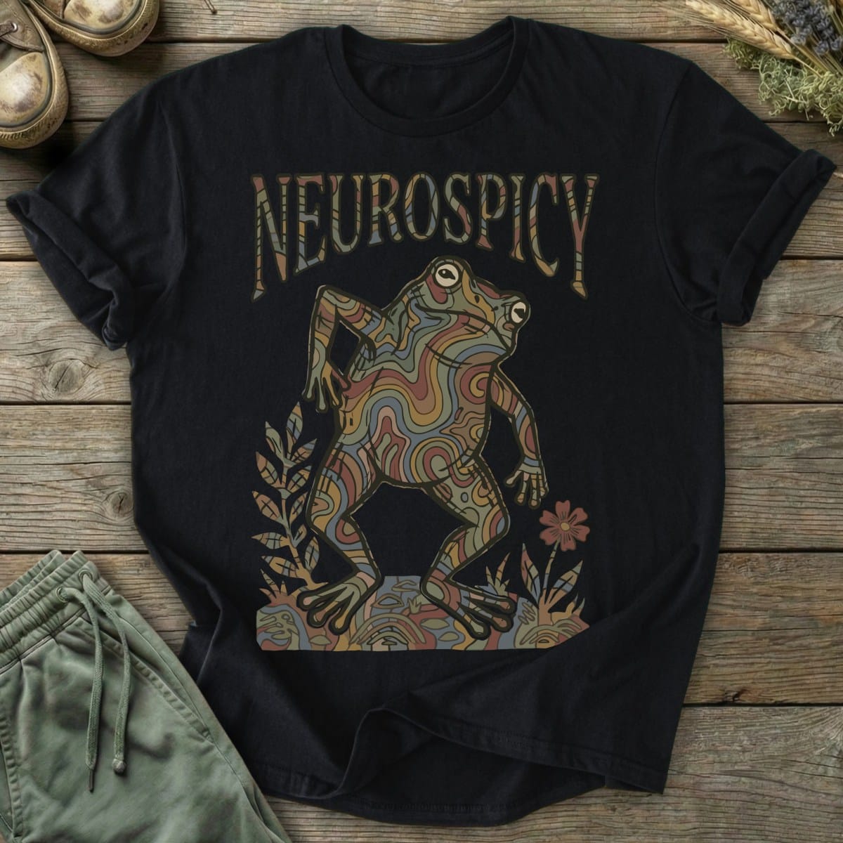 Printify T-Shirt Psychedelic Neurospicy T-Shirt