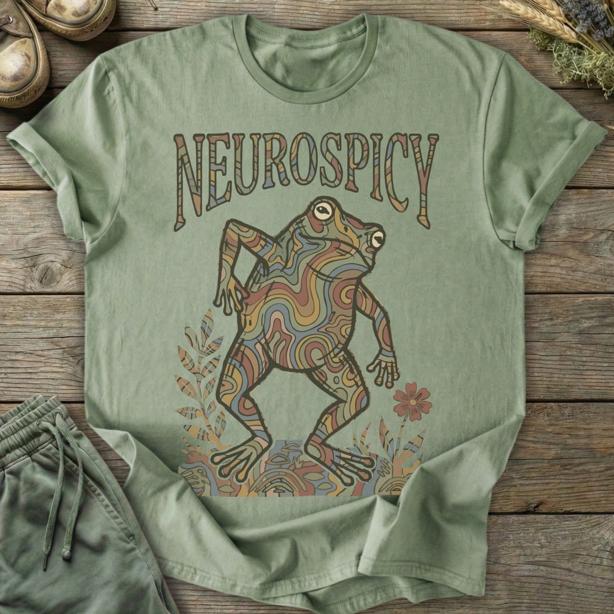 Printify T-Shirt Psychedelic Neurospicy T-Shirt