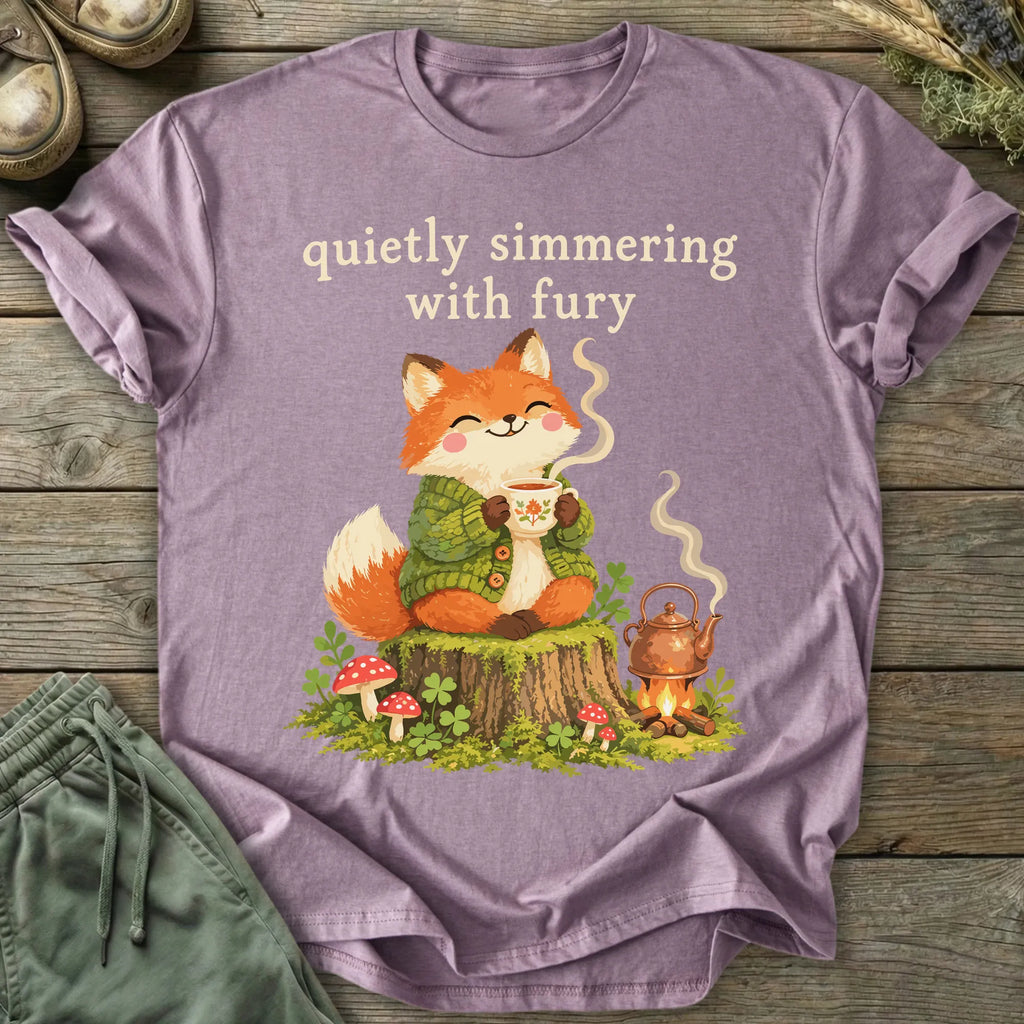 Printify T-Shirt Quietly Simmering T-Shirt