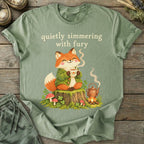 Printify T-Shirt Quietly Simmering T-Shirt