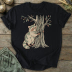 Printify T-Shirt Raccoon Tree Hugger T-Shirt