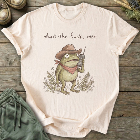 Printify T-Shirt Radio Cowboy Frog T-Shirt