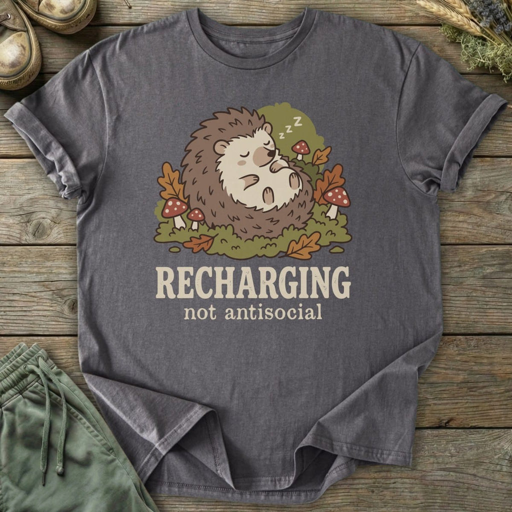 Printify T-Shirt Recharging T-Shirt