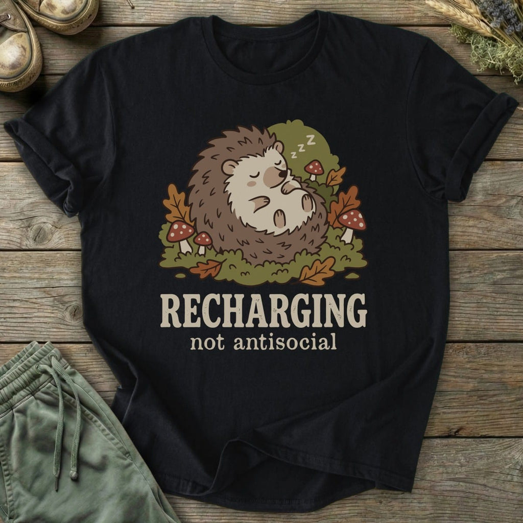 Printify T-Shirt Recharging T-Shirt