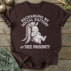 Printify T-Shirt Recharging Via Trees T-Shirt