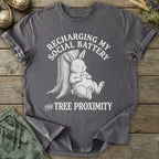 Printify T-Shirt Recharging Via Trees T-Shirt