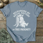 Printify T-Shirt Recharging Via Trees T-Shirt