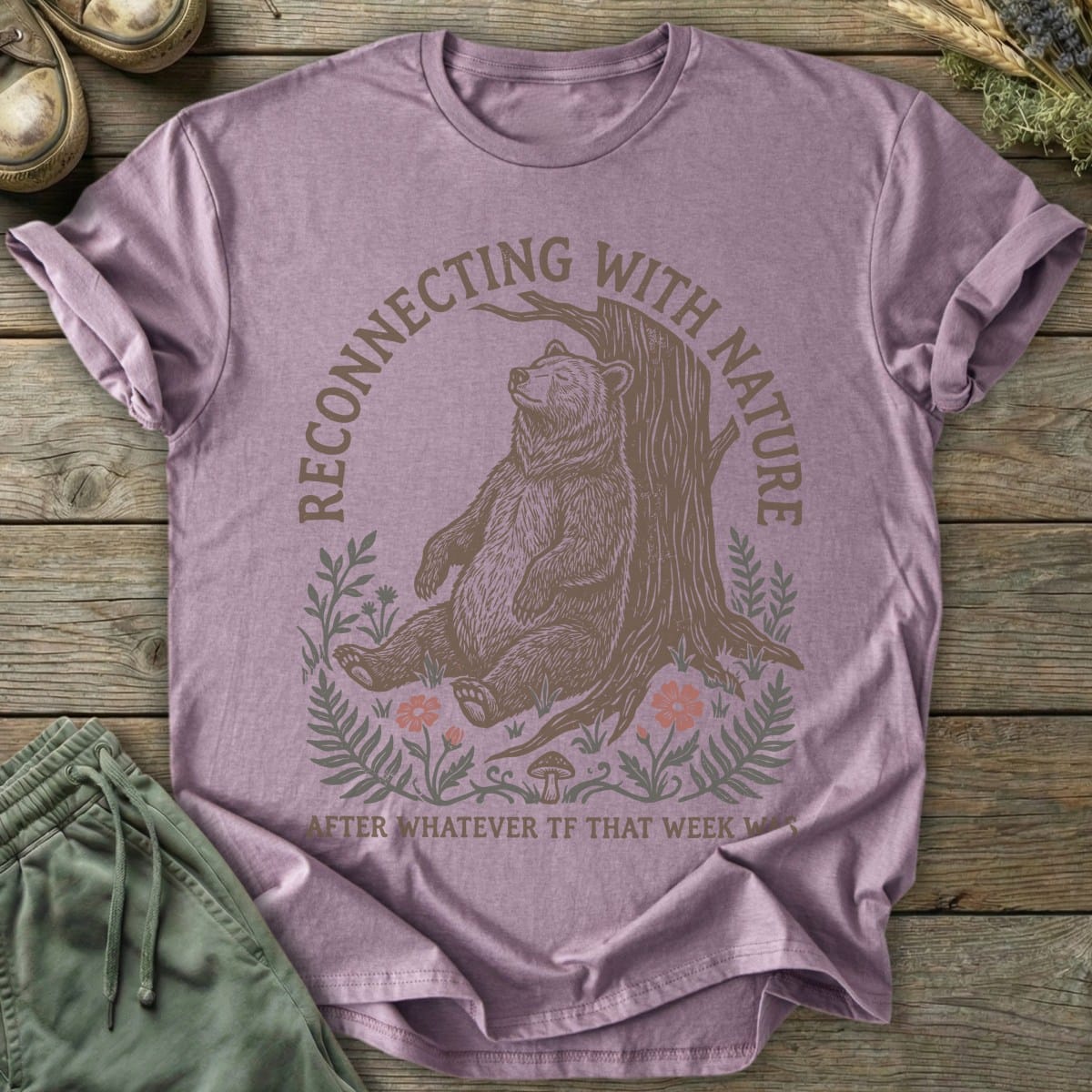 Printify T-Shirt Reconnecting With Nature T-Shirt