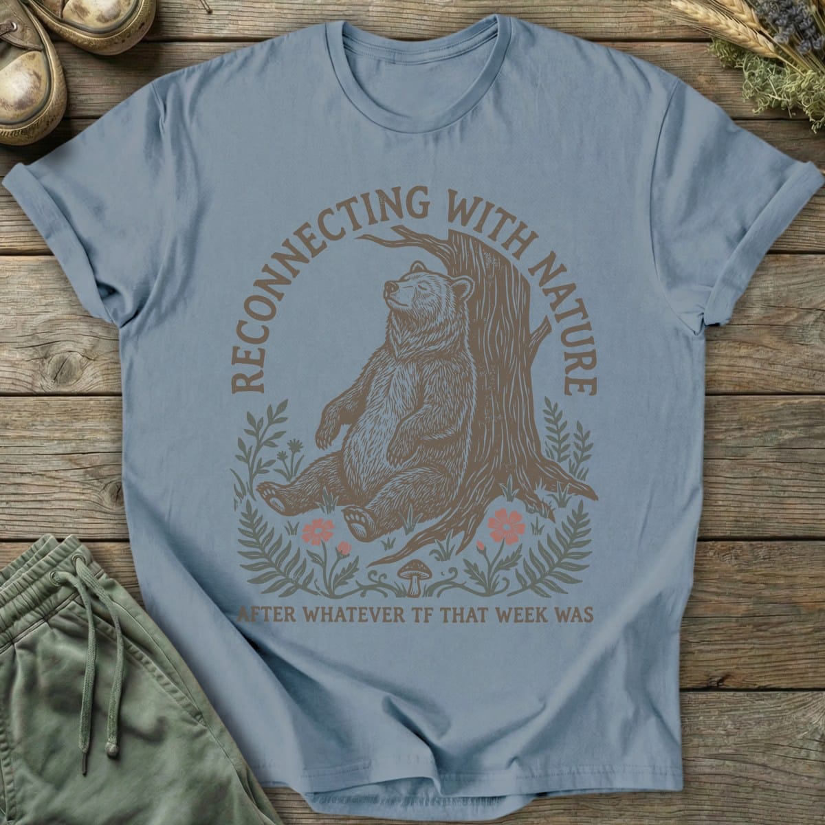 Printify T-Shirt Reconnecting With Nature T-Shirt