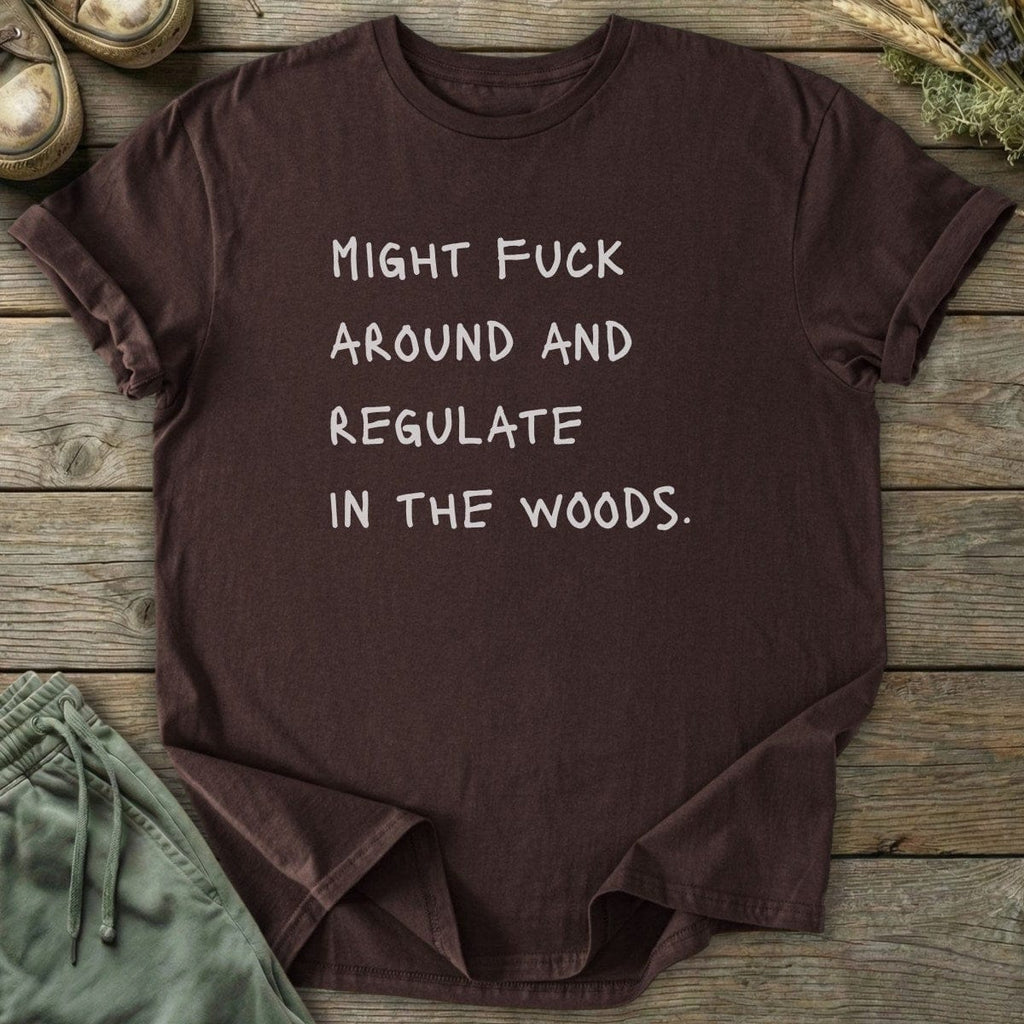 Printify T-Shirt Regulate In The Woods T-Shirt