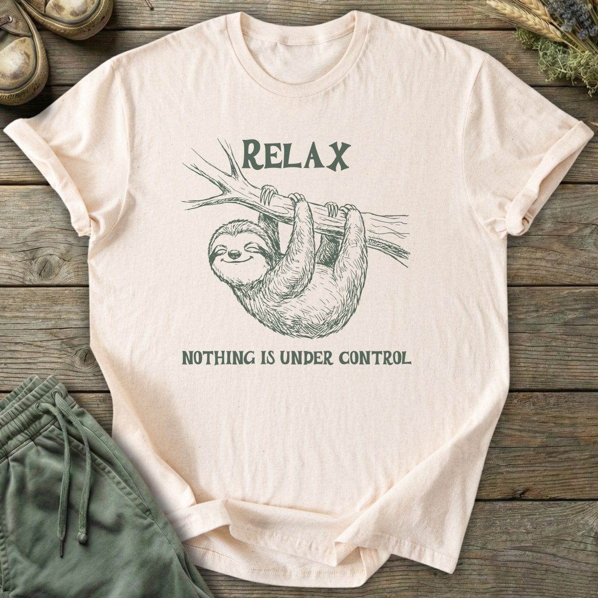 Printify T-Shirt Relax Sloth T-Shirt