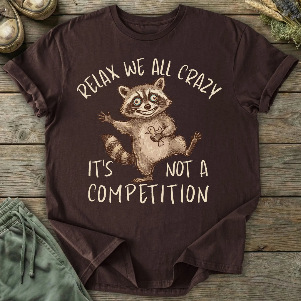 Printify T-Shirt Relax We All Crazy T-Shirt