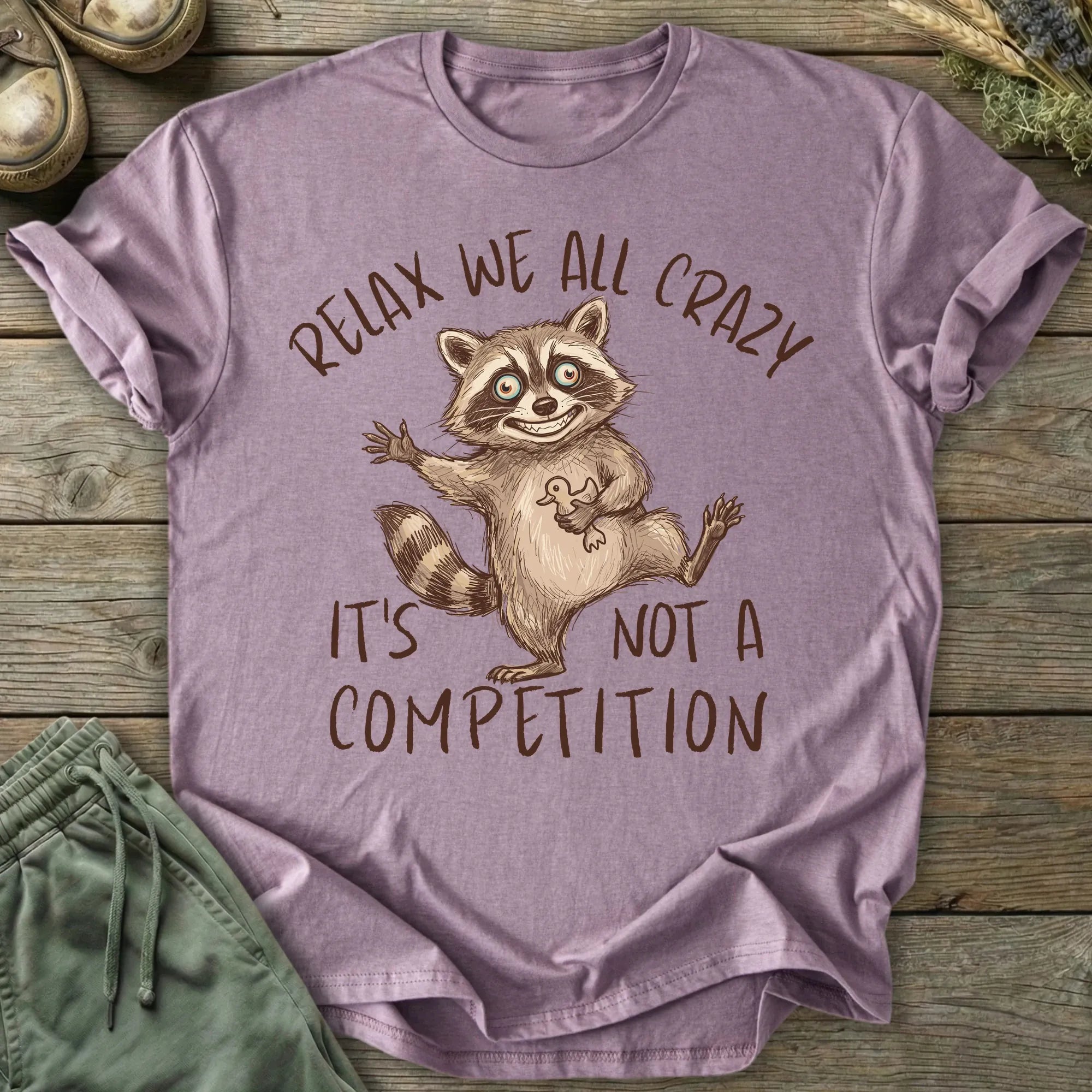 Printify T-Shirt Relax We All Crazy T-Shirt