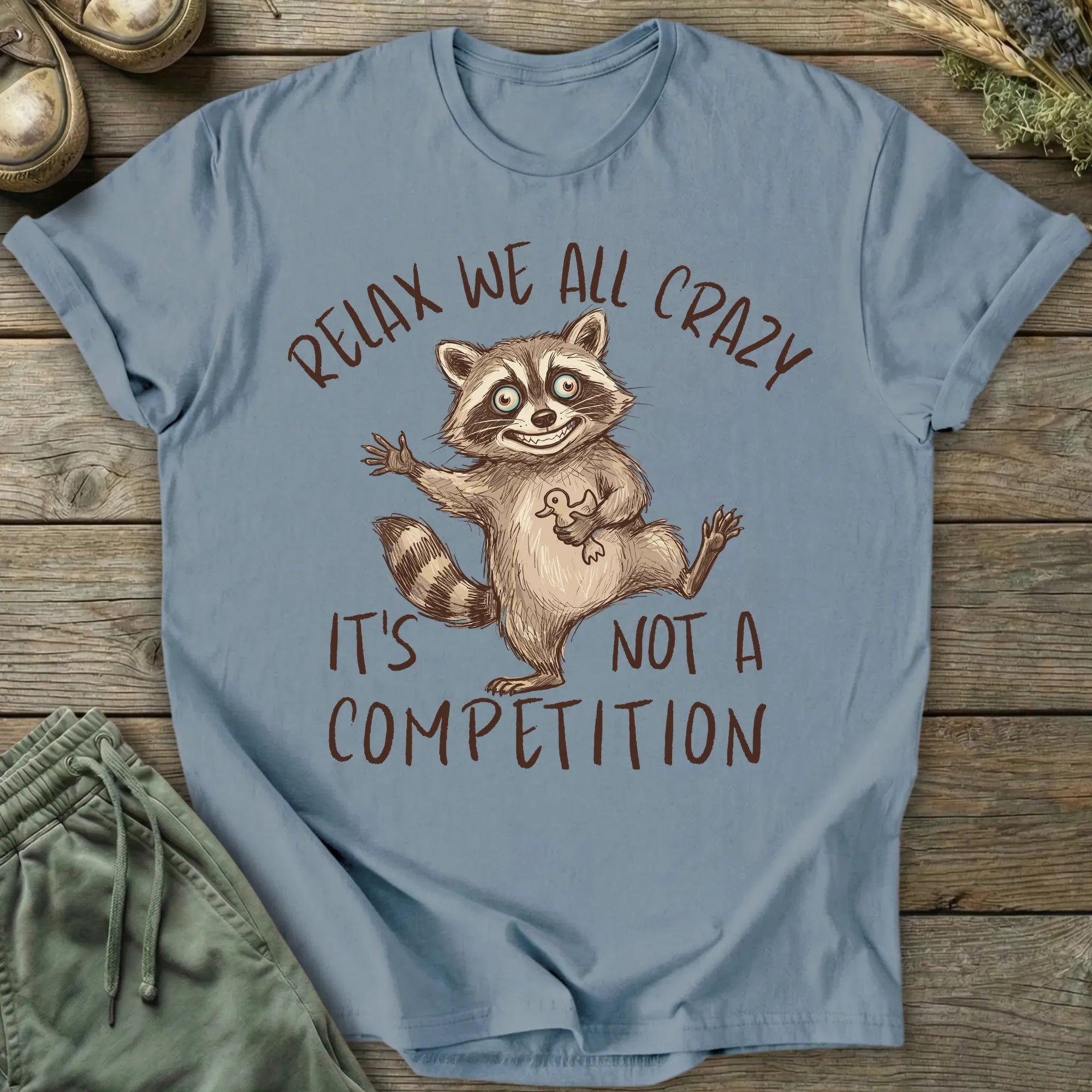 Printify T-Shirt Relax We All Crazy T-Shirt
