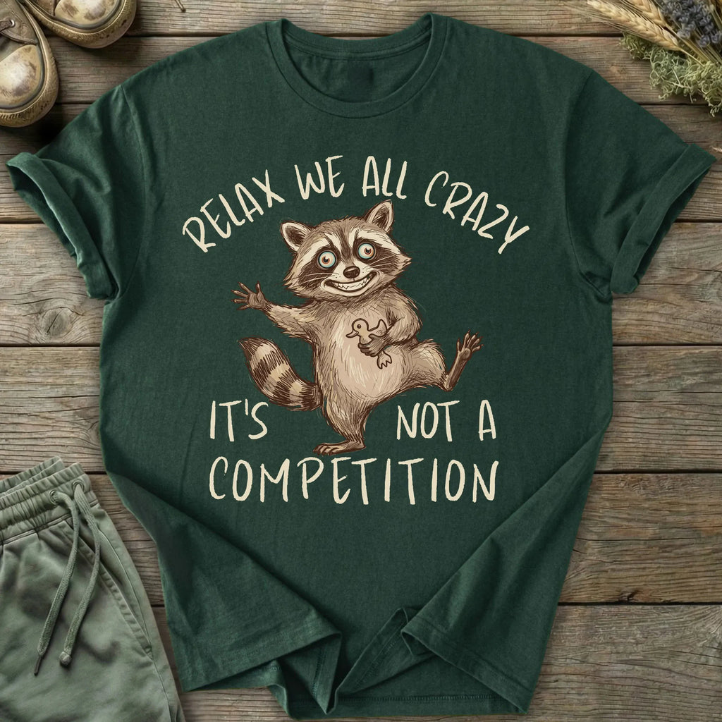 Printify T-Shirt Relax We All Crazy T-Shirt