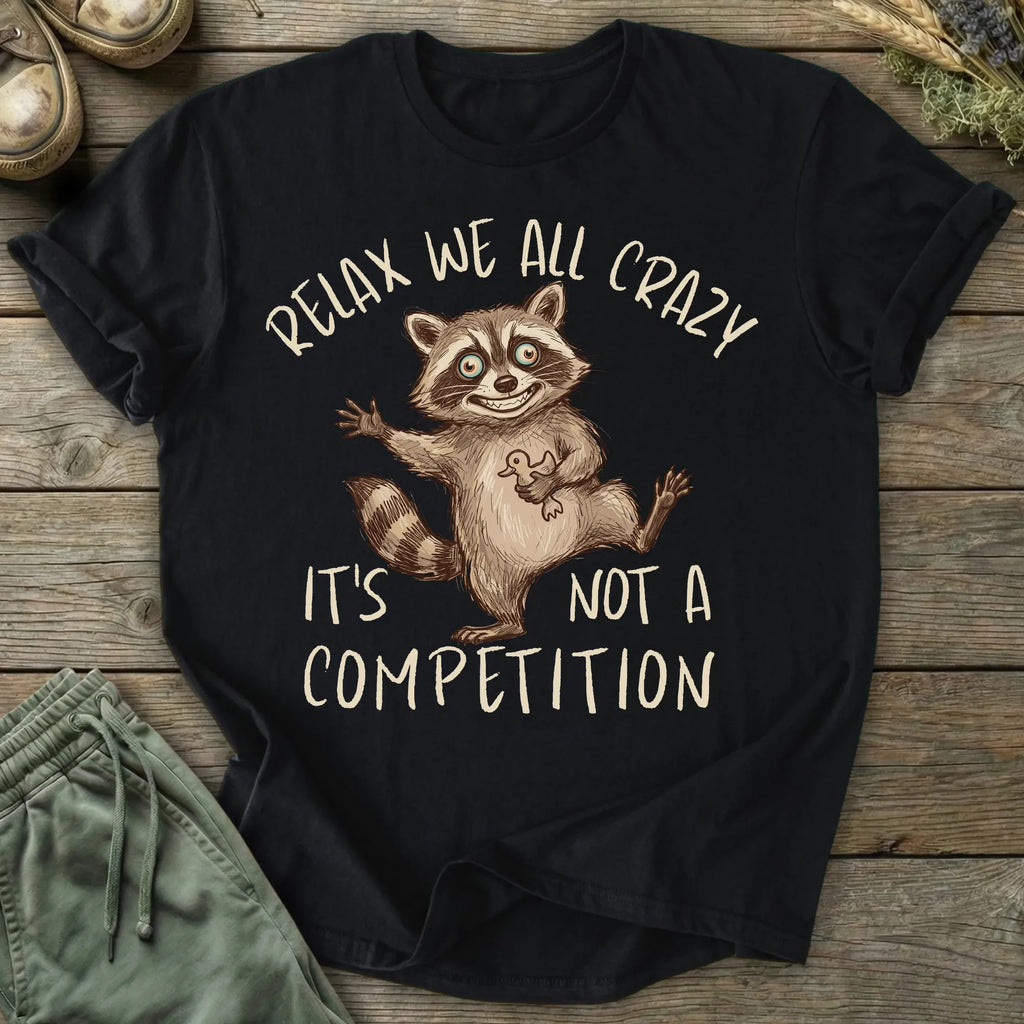 Printify T-Shirt Relax We All Crazy T-Shirt