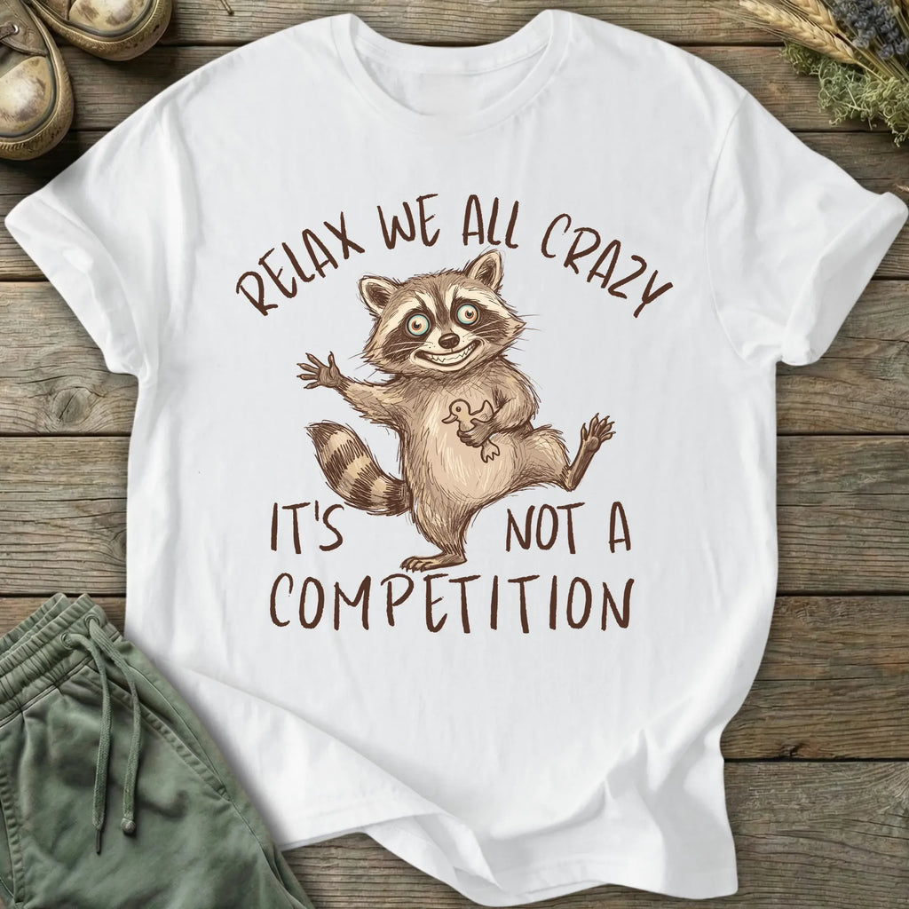 Printify T-Shirt Relax We All Crazy T-Shirt