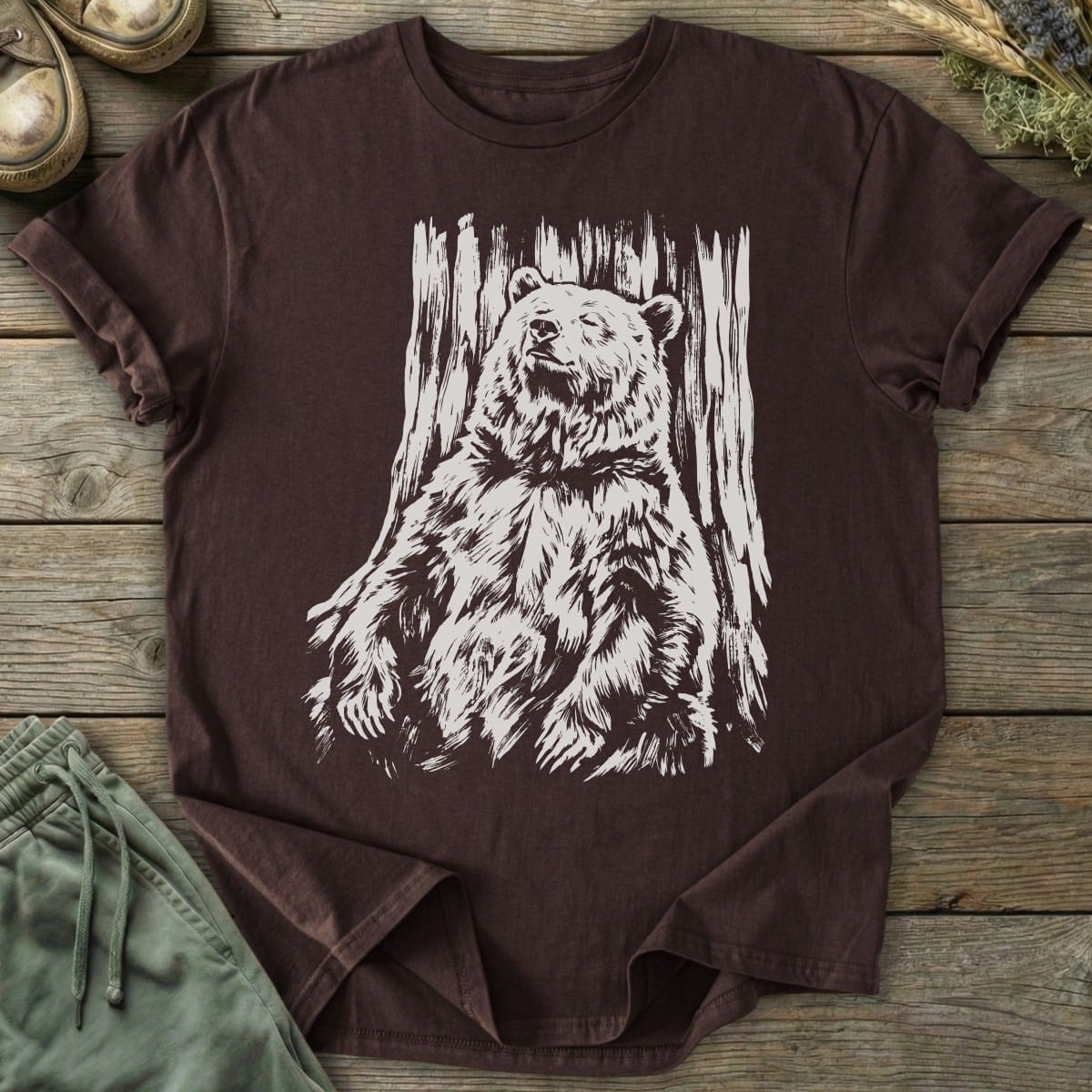 Printify T-Shirt Relaxing Bear T-Shirt