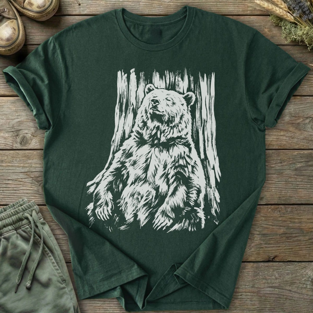 Printify T-Shirt Relaxing Bear T-Shirt