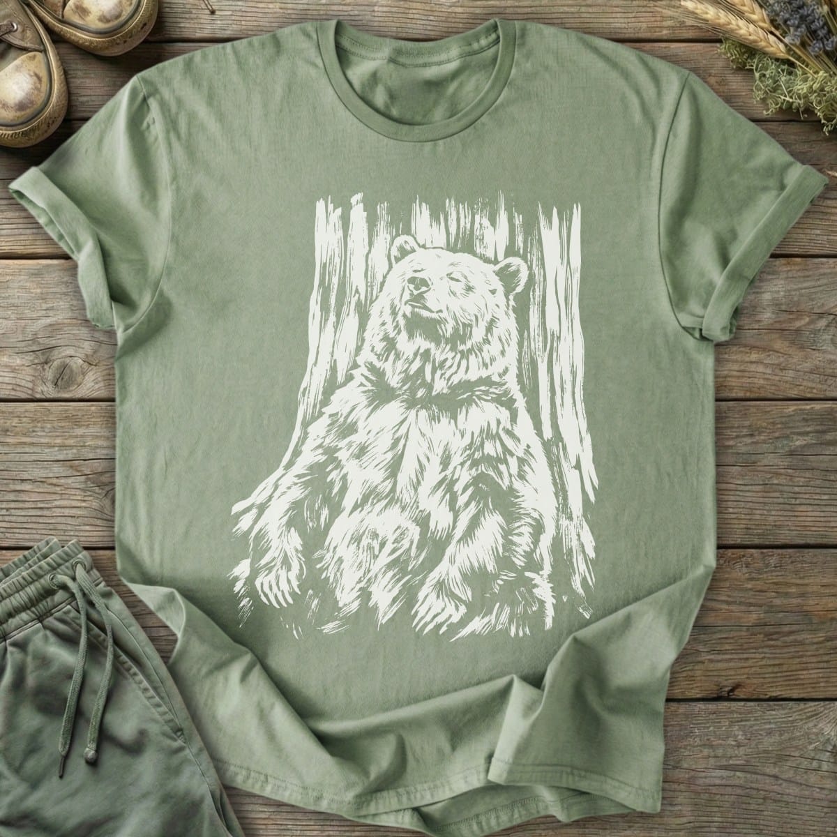 Printify T-Shirt Relaxing Bear T-Shirt