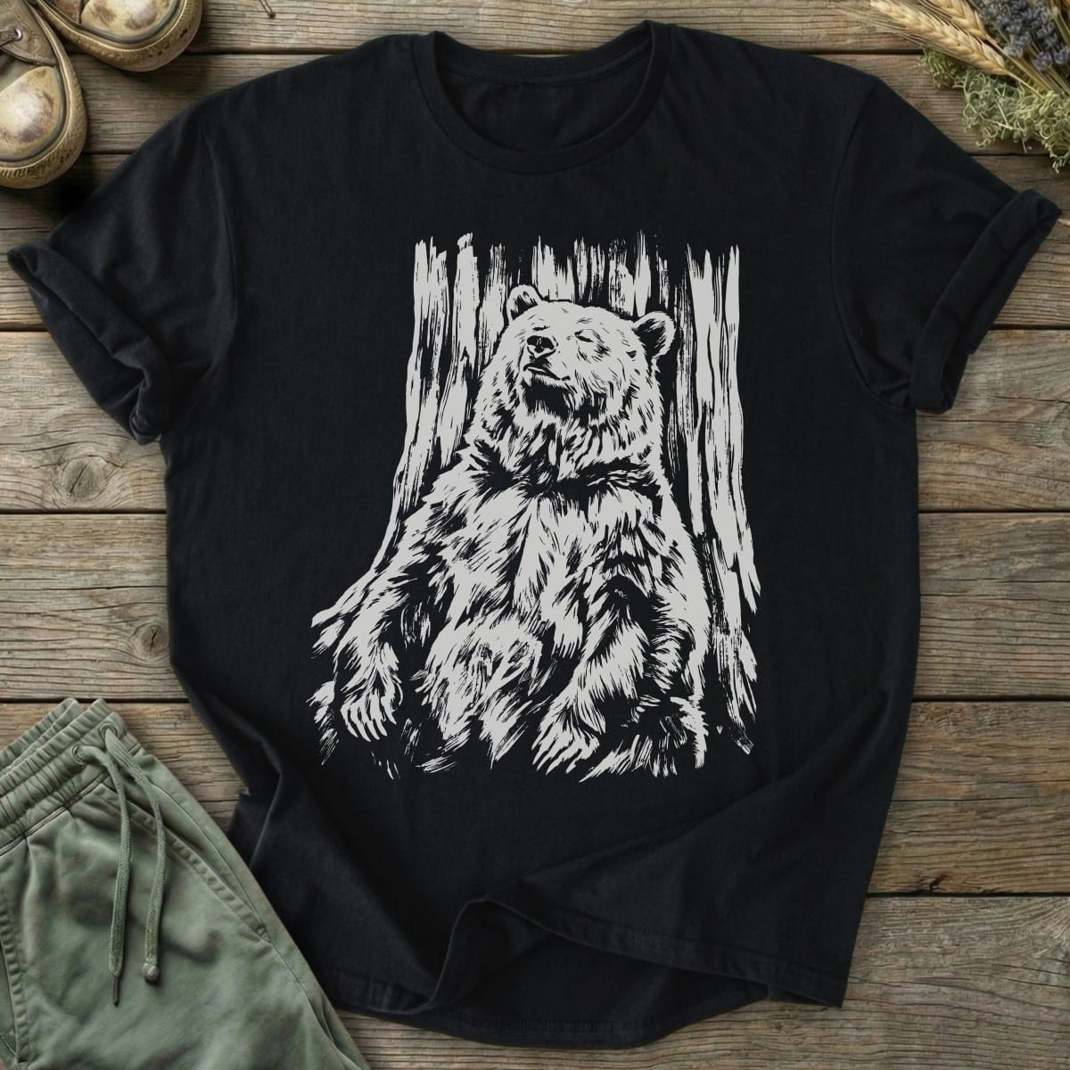 Printify T-Shirt Relaxing Bear T-Shirt