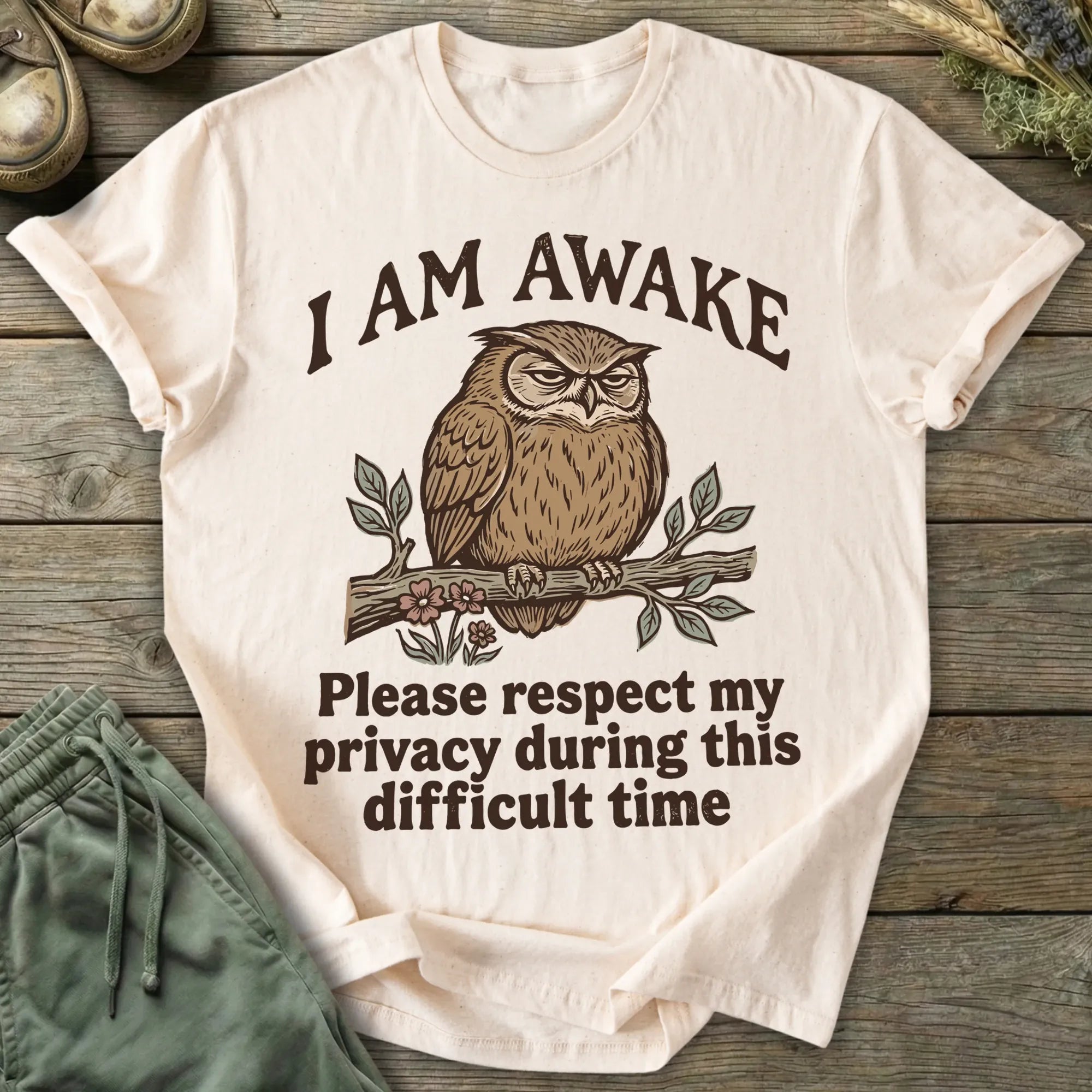 Printify T-Shirt Respect My Privacy T-Shirt