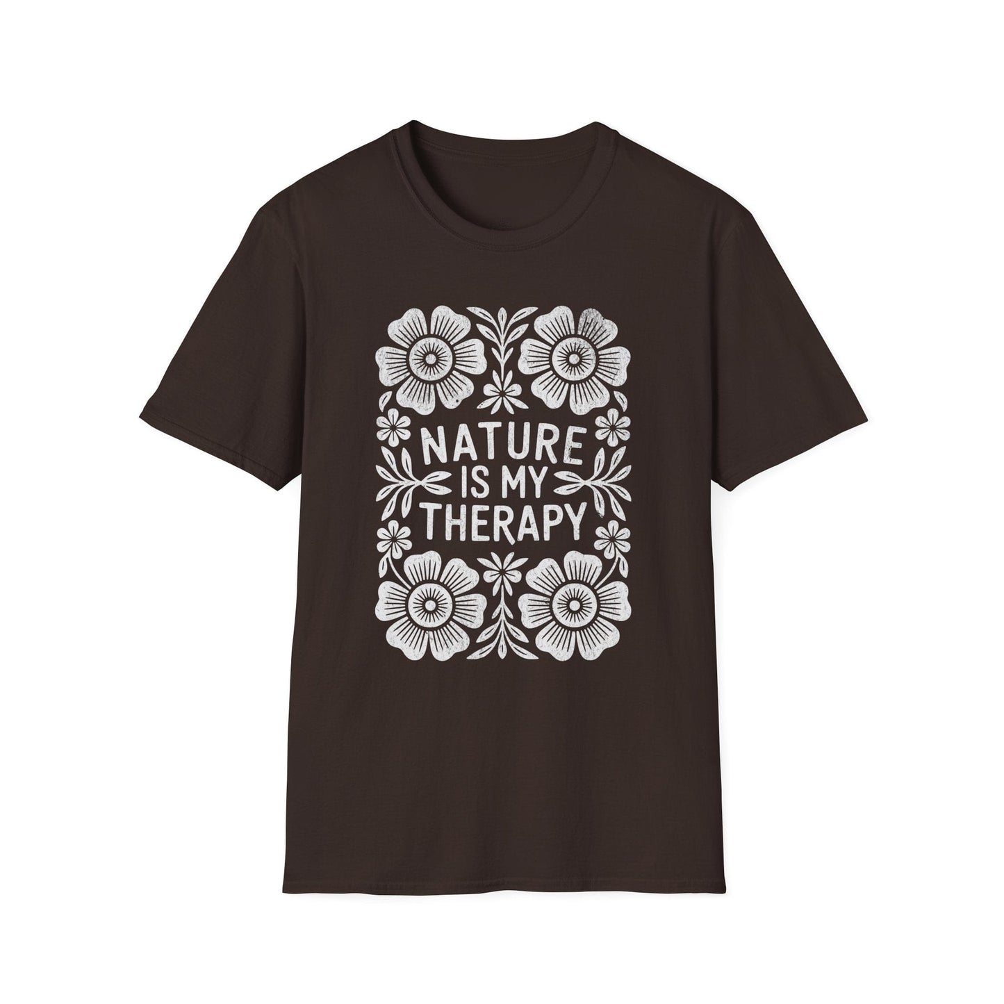 Printify T-Shirt Retro Nature is My Therapy T-Shirt