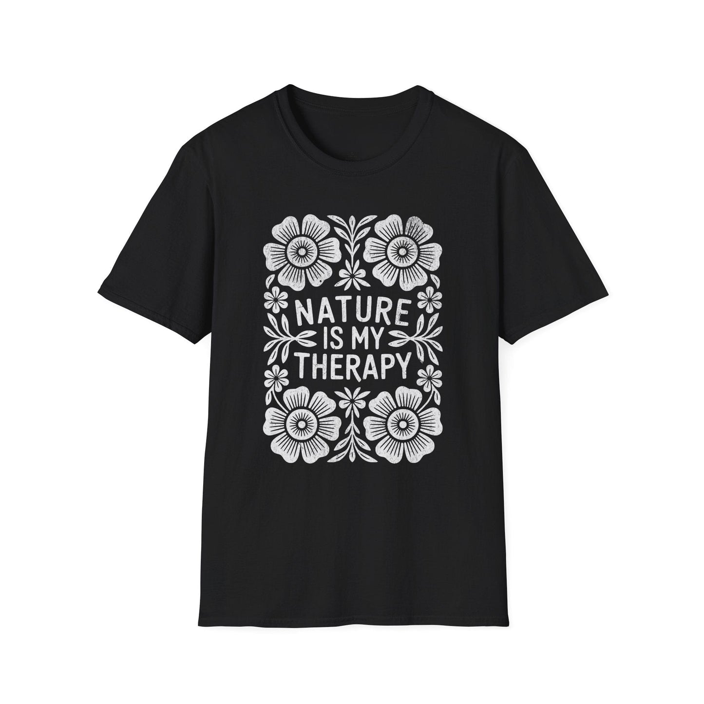Printify T-Shirt Retro Nature is My Therapy T-Shirt