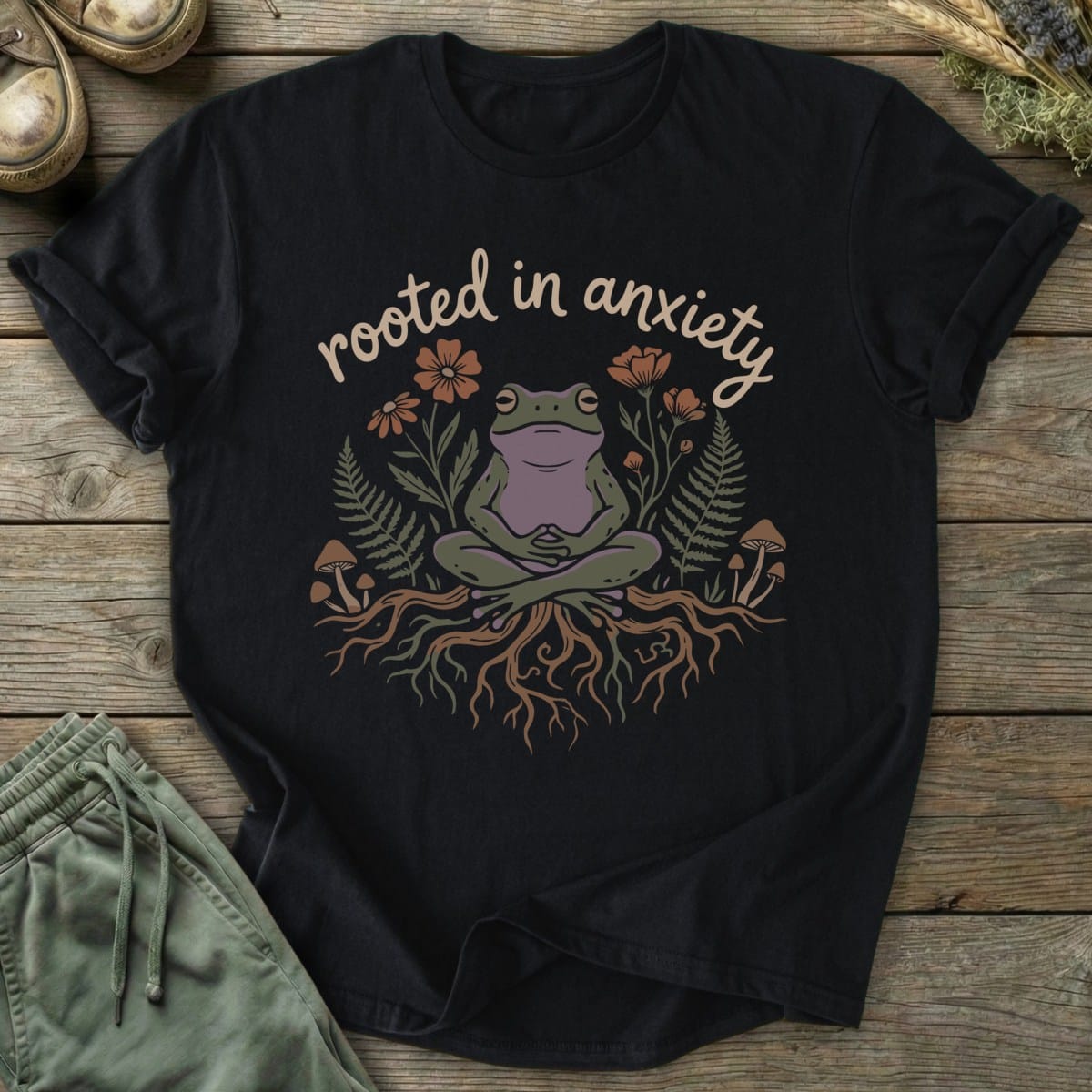 Printify T-Shirt Rooted Frog T-Shirt
