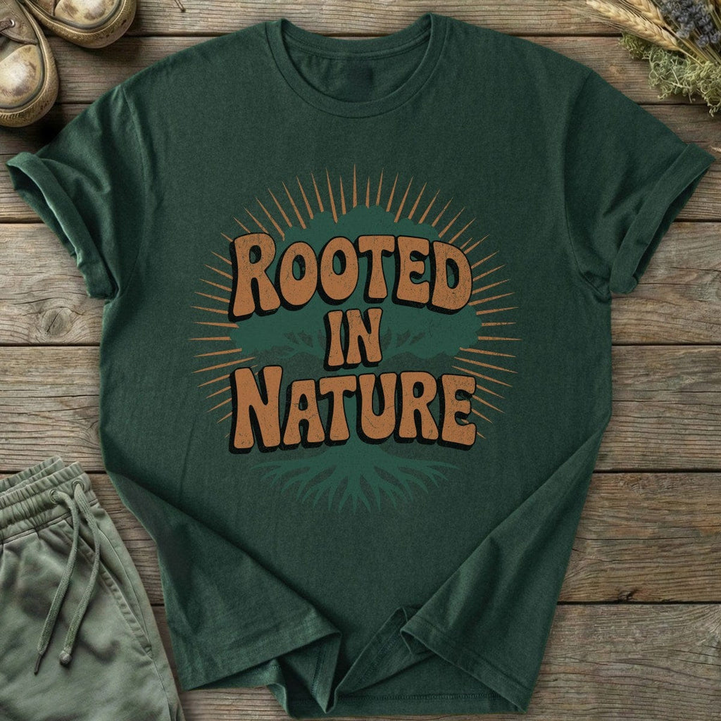 Printify T-Shirt Rooted in Nature Rays T-Shirt