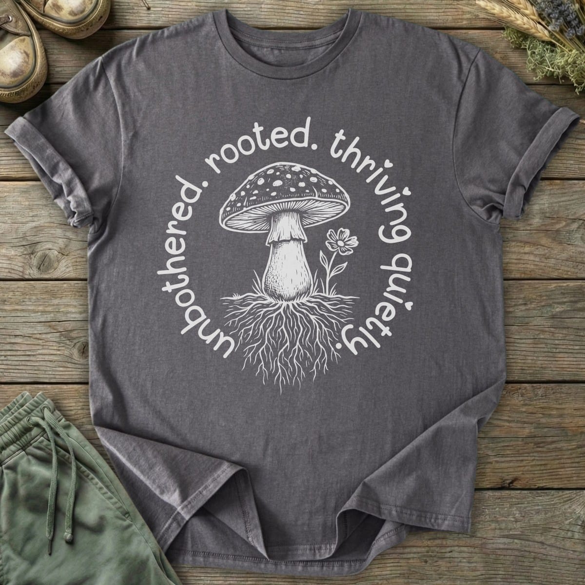 Printify T-Shirt Rooted Mushroom T-Shirt