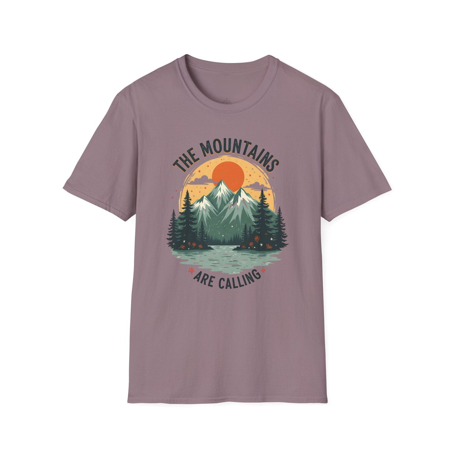 Printify T-Shirt Round Mountains Are Calling T-Shirt