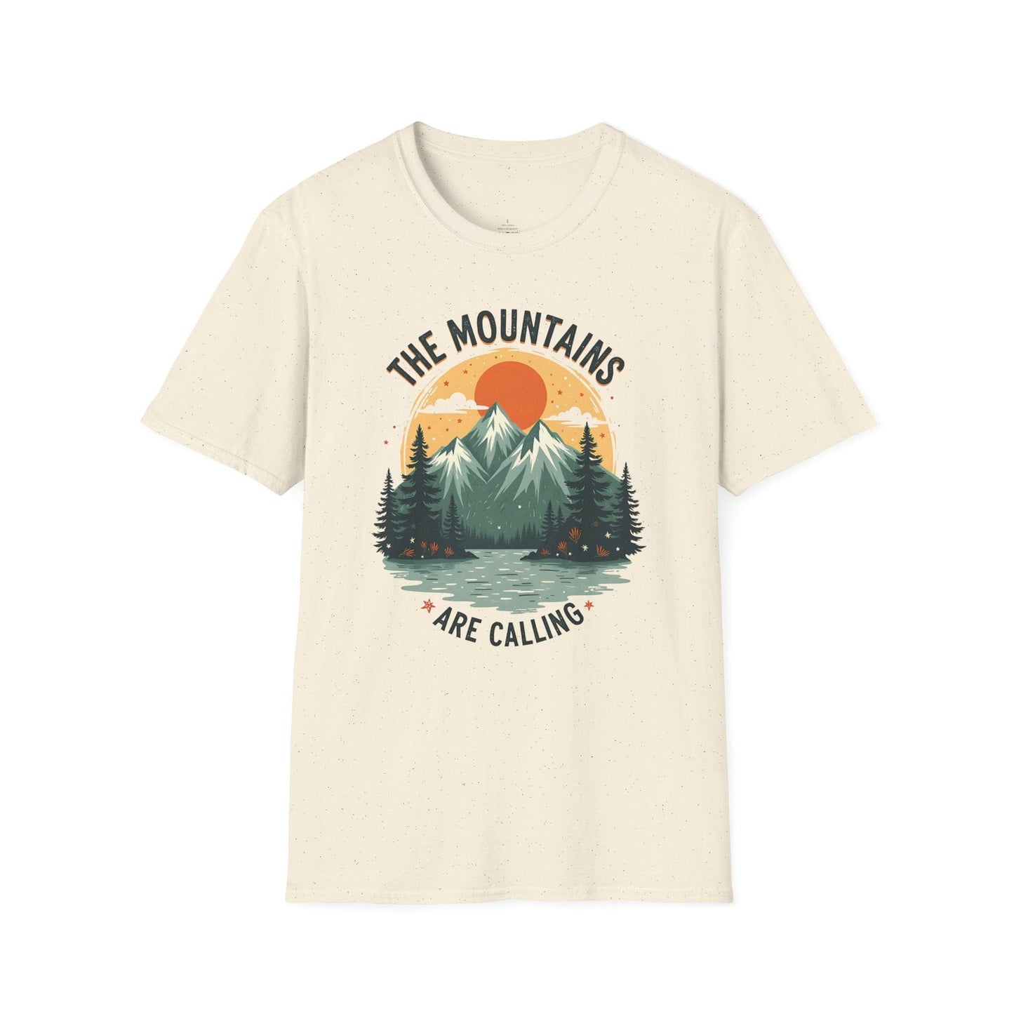 Printify T-Shirt Round Mountains Are Calling T-Shirt