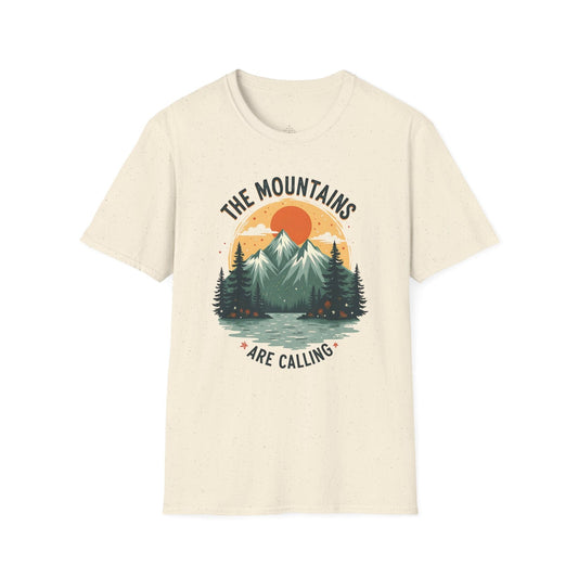 Printify T-Shirt Round Mountains Are Calling T-Shirt