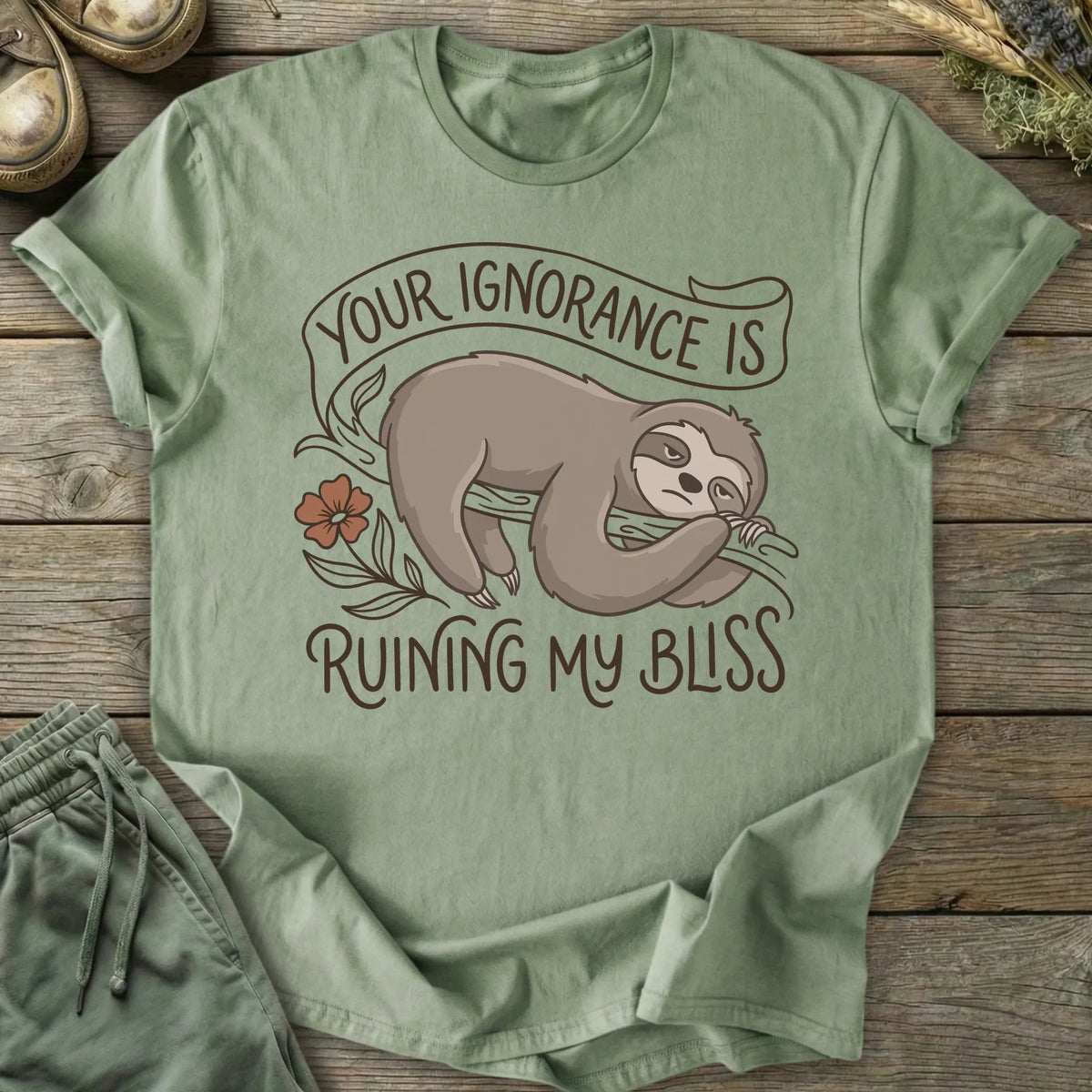 Printify T-Shirt Ruining My Bliss T-Shirt