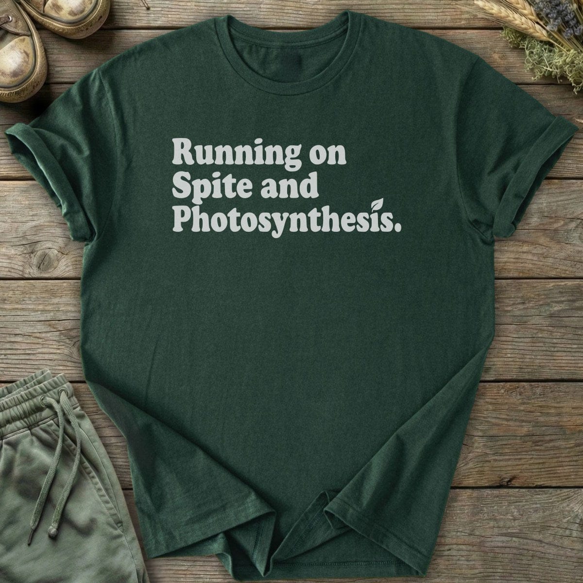 Printify T-Shirt Running On Spite T-Shirt