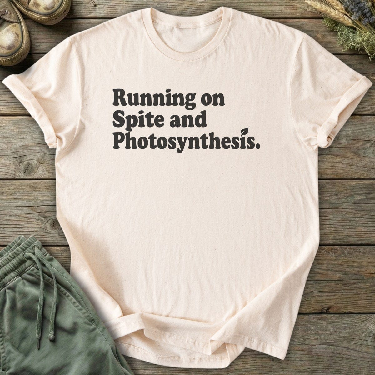 Printify T-Shirt Running On Spite T-Shirt