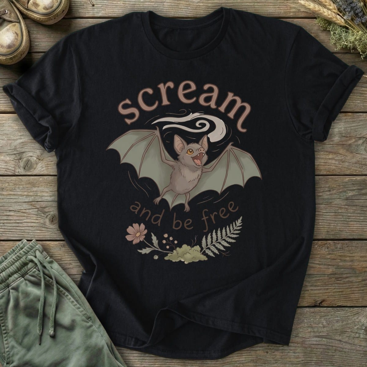 Printify T-Shirt Scream And Be Free T-Shirt