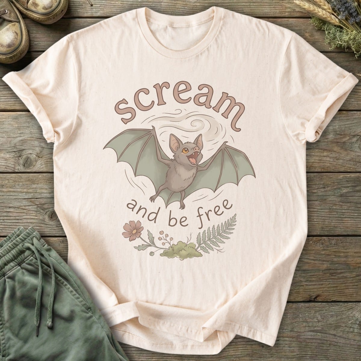 Printify T-Shirt Scream And Be Free T-Shirt