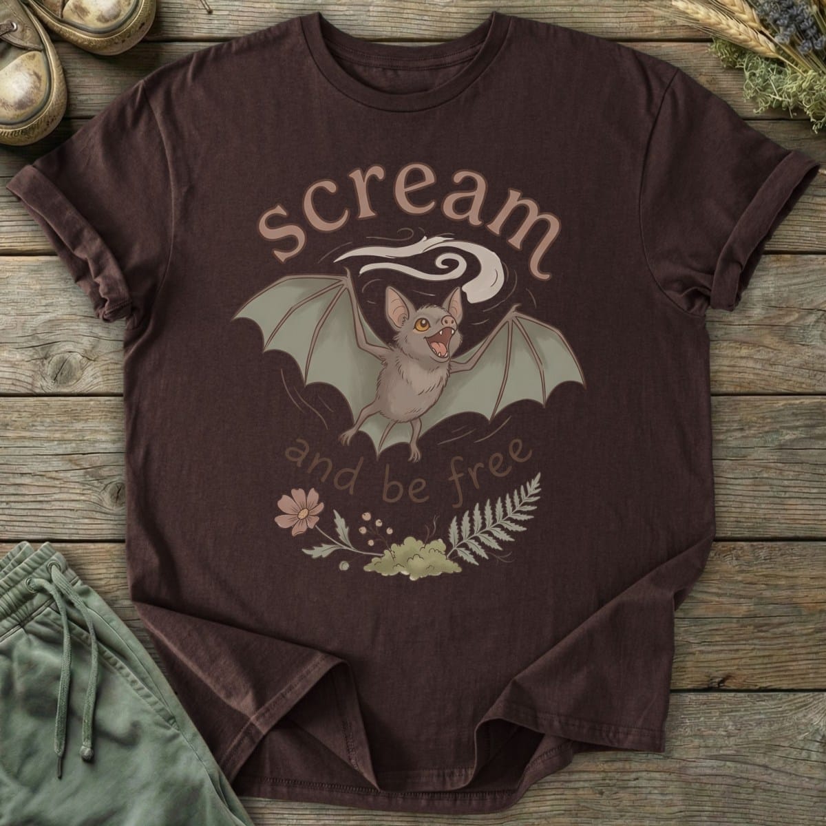 Printify T-Shirt Scream And Be Free T-Shirt