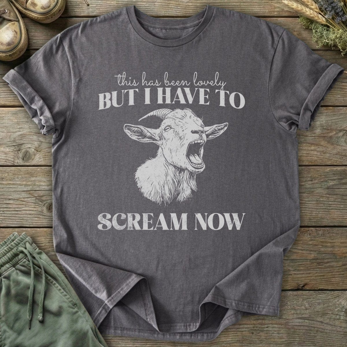 Printify T-Shirt Screaming Goat T-Shirt