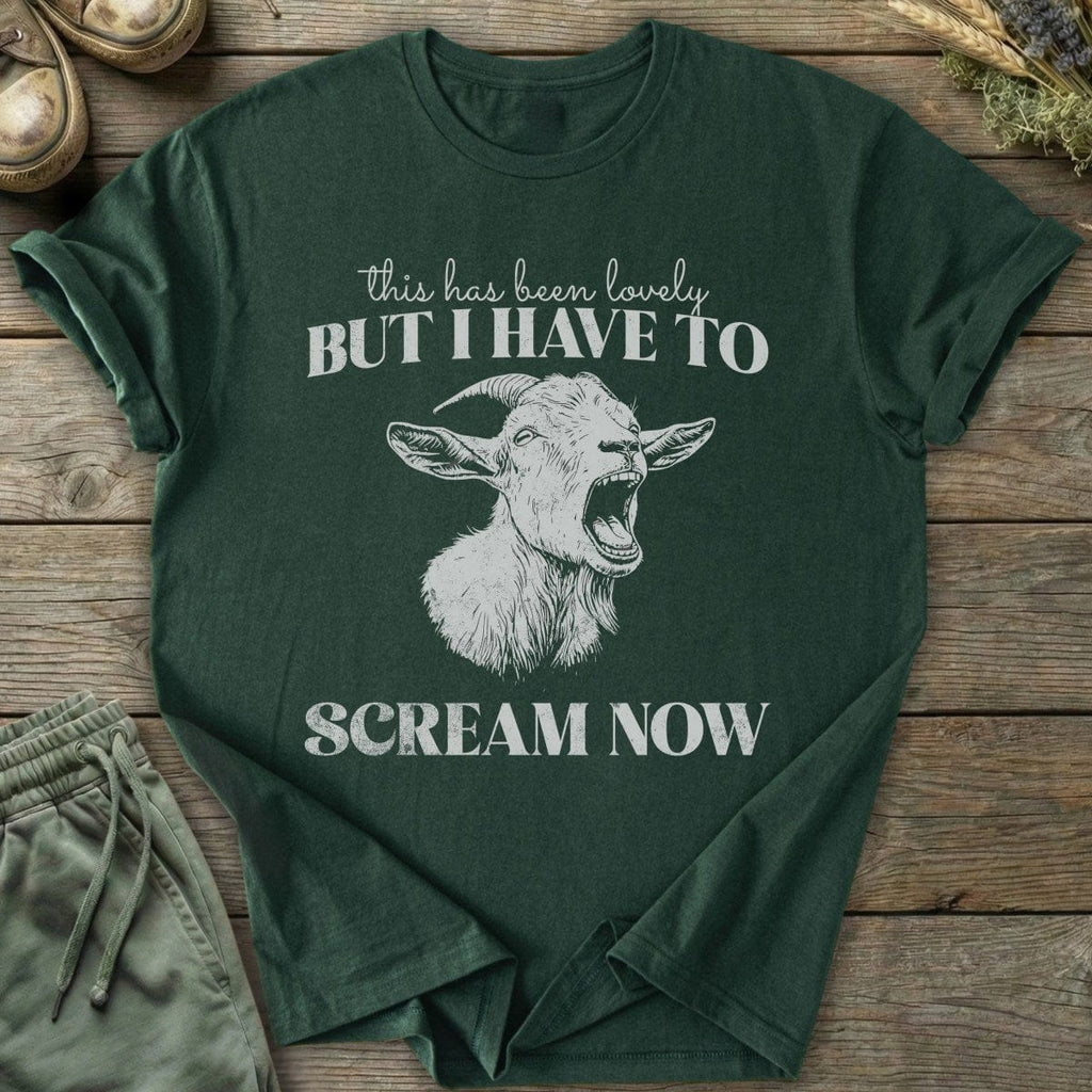 Printify T-Shirt Screaming Goat T-Shirt