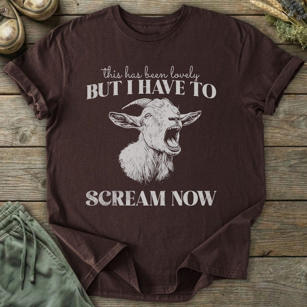 Printify T-Shirt Screaming Goat T-Shirt