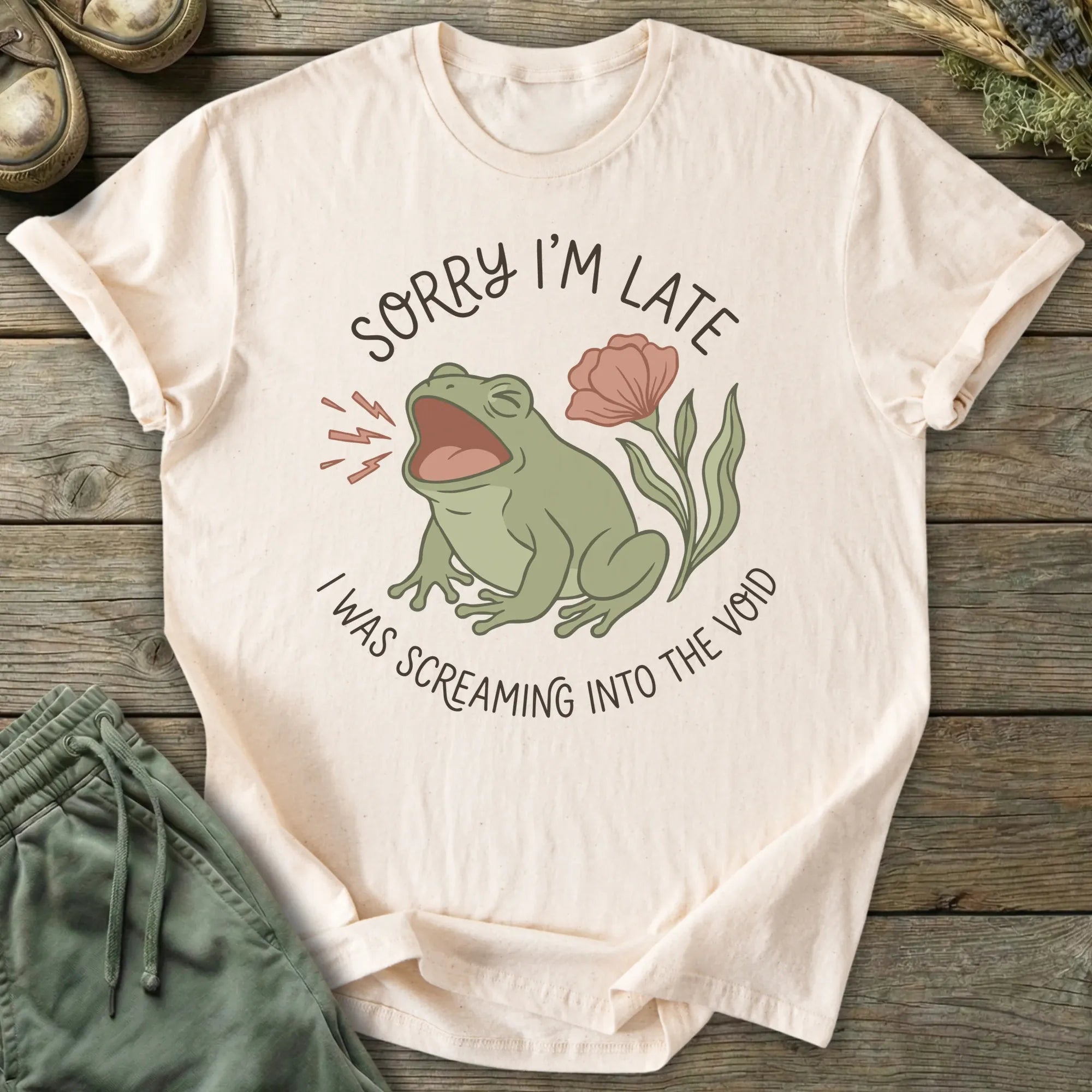 Printify T-Shirt Screaming Into The Void T-Shirt