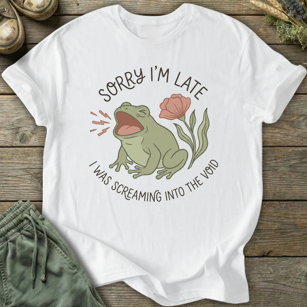 Printify T-Shirt Screaming Into The Void T-Shirt
