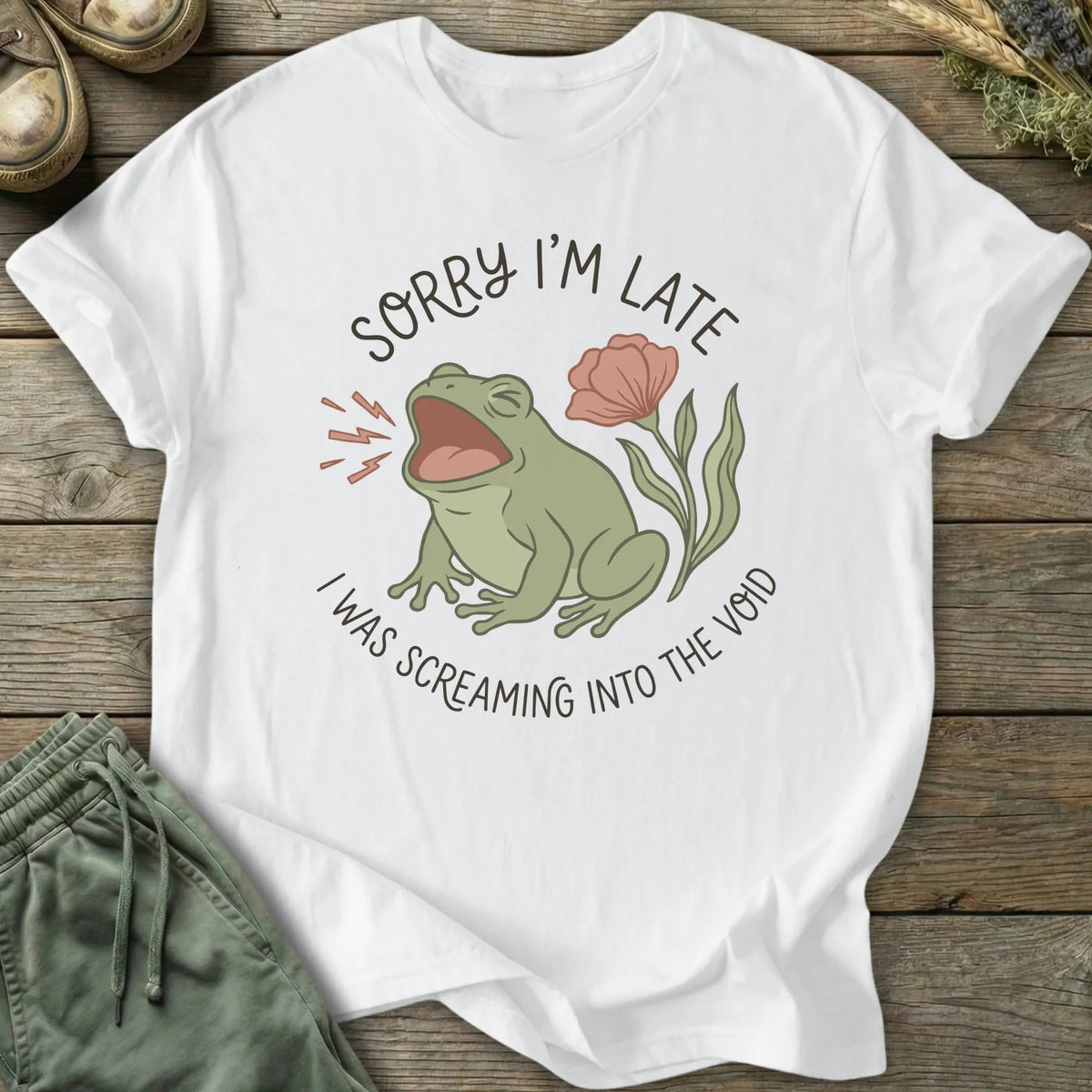 Printify T-Shirt Screaming Into The Void T-Shirt