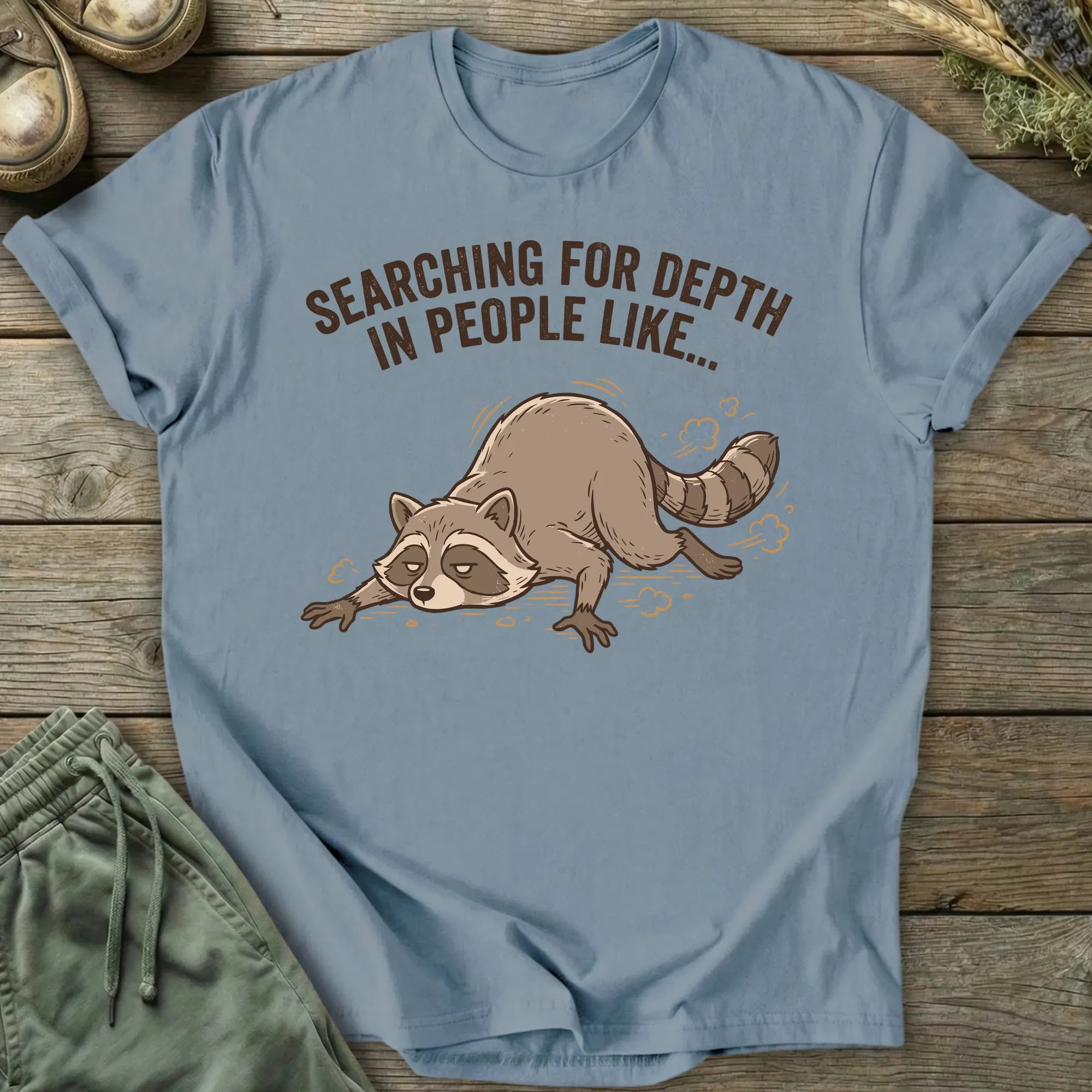 Printify T-Shirt Searching For Depth T-Shirt