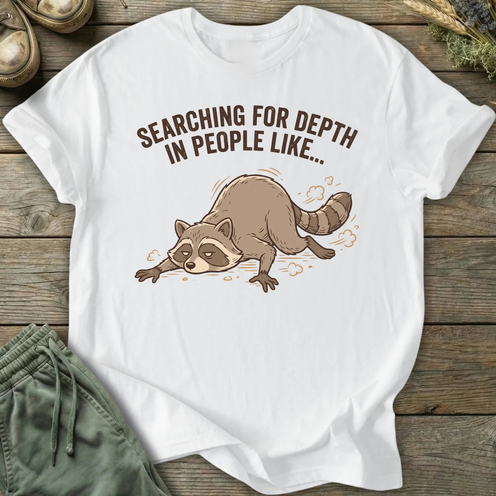 Printify T-Shirt Searching For Depth T-Shirt