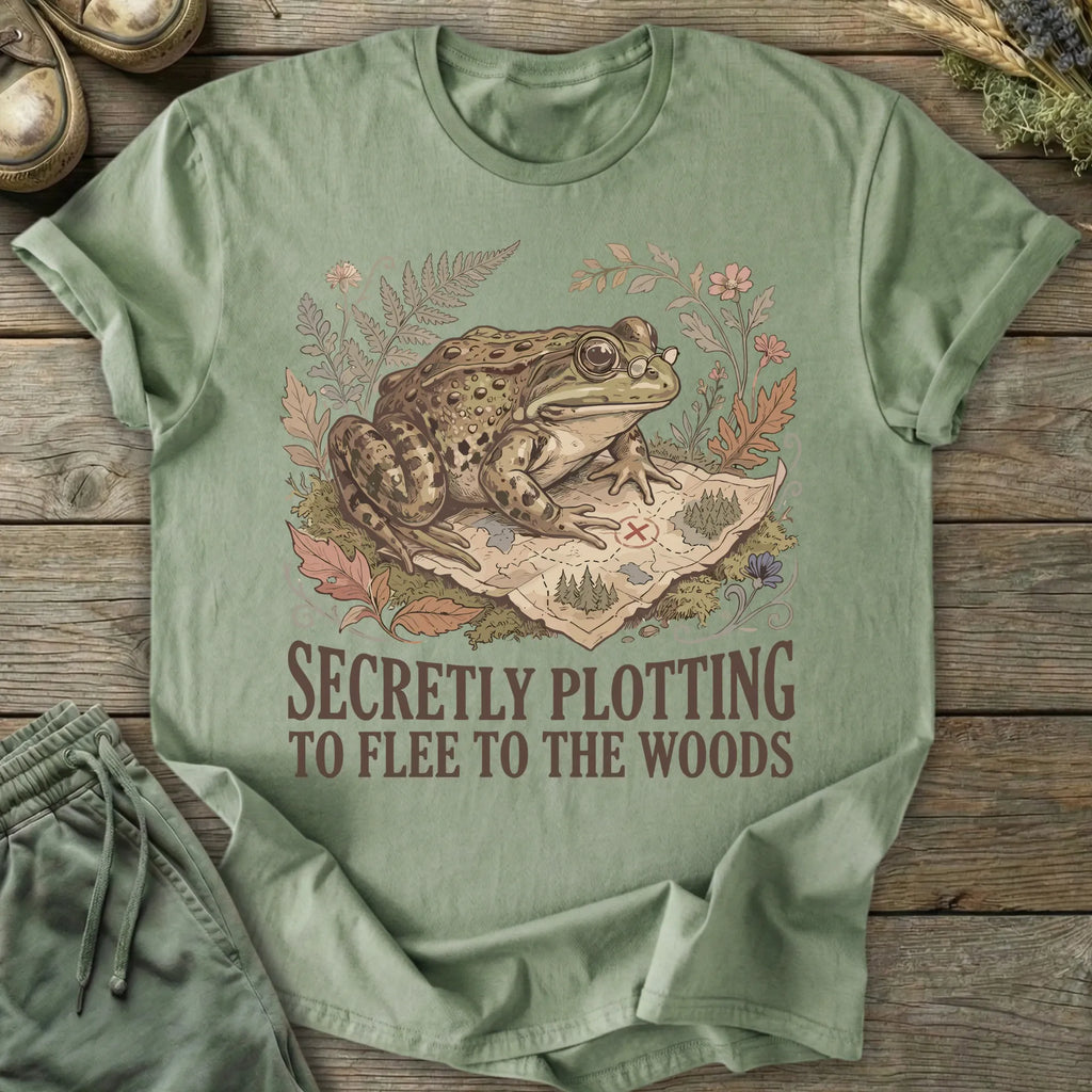 Printify T-Shirt Secretly Plotting T-Shirt
